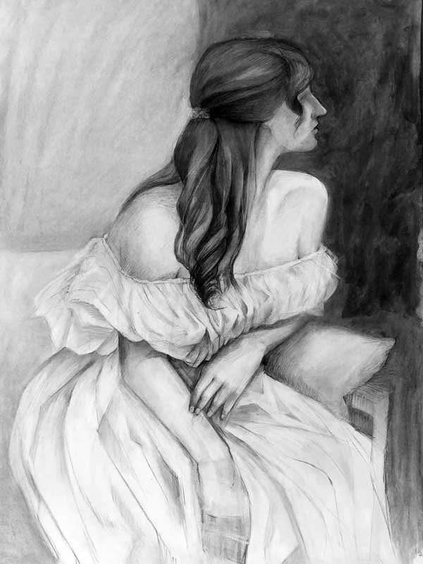 rysunek modelki z natury, Bydgoszcz