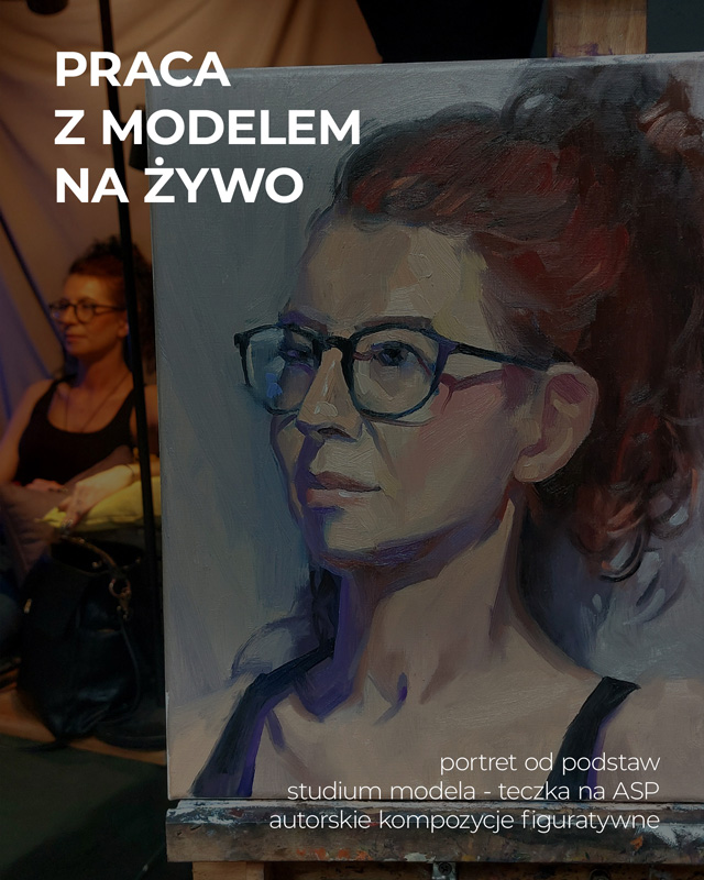malowanie modela na zywo